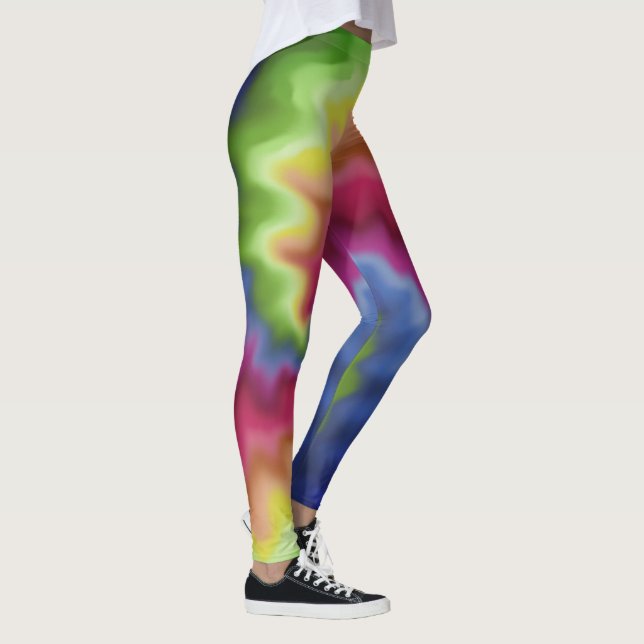 Dämpad regnbåge  leggings (Höger)