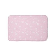 Dämpad rosa och vit vildblommamönster