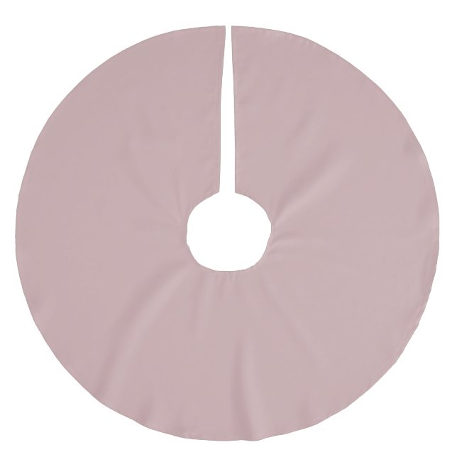dämpad rosa solid  julgransmatta borstad polyester (Framsidan)