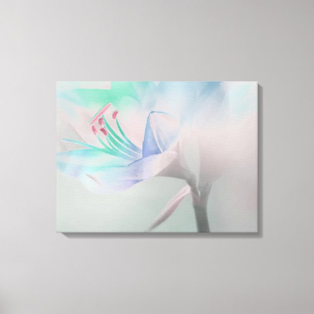 Dämpad slöjad blomma Canvas Art (Framsida)
