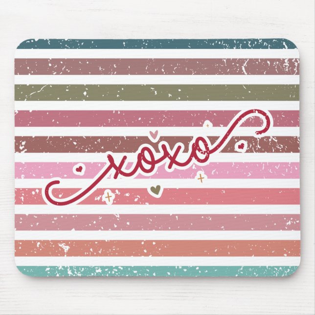 Dämpade ränder & XOXO Musmatta (Framsidan)