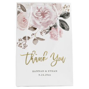 Dämpade rodna rosa ros för vattenfärg och för guld