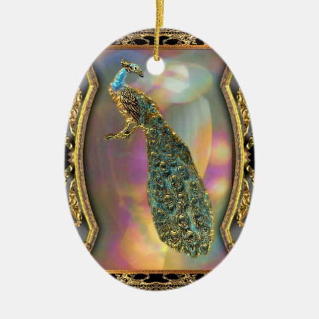 Dampåfågel Julgransprydnad Keramik (Framsidan)