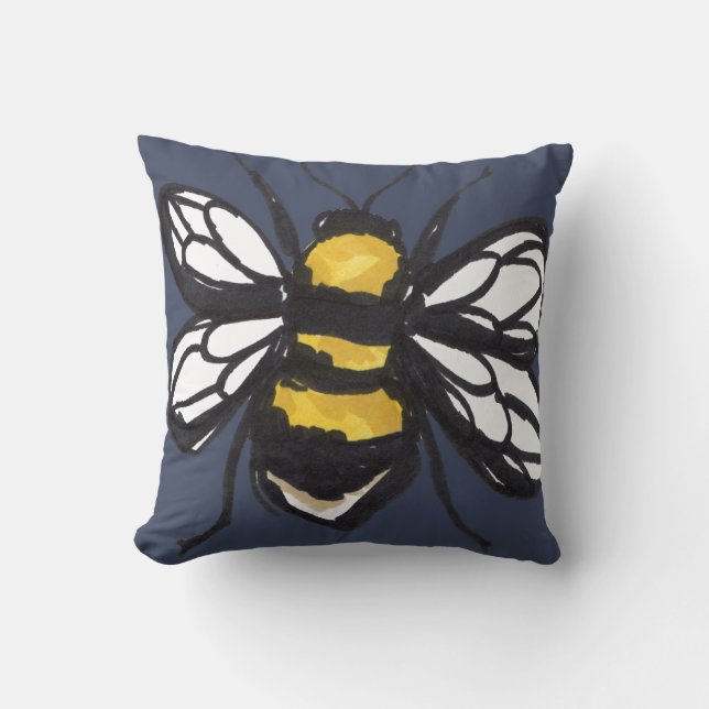 Dämpar den ödmjuka humlan för marinen kudde (Framsida)