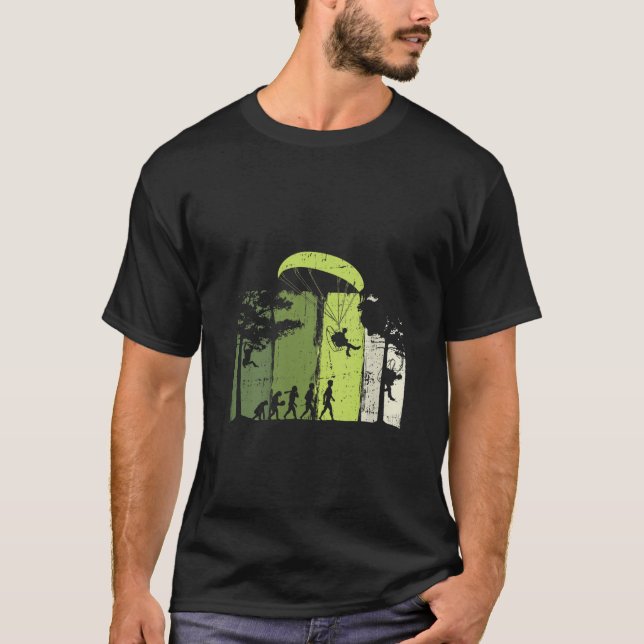 Damparagliding Paramotor Evolution Extrem Sportklä T Shirt (Framsida)