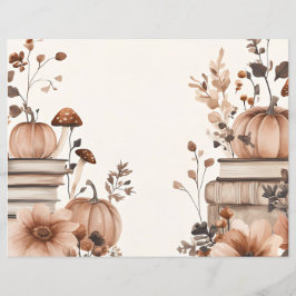 Dämpat färgat höstpumpa scrapbookpapper