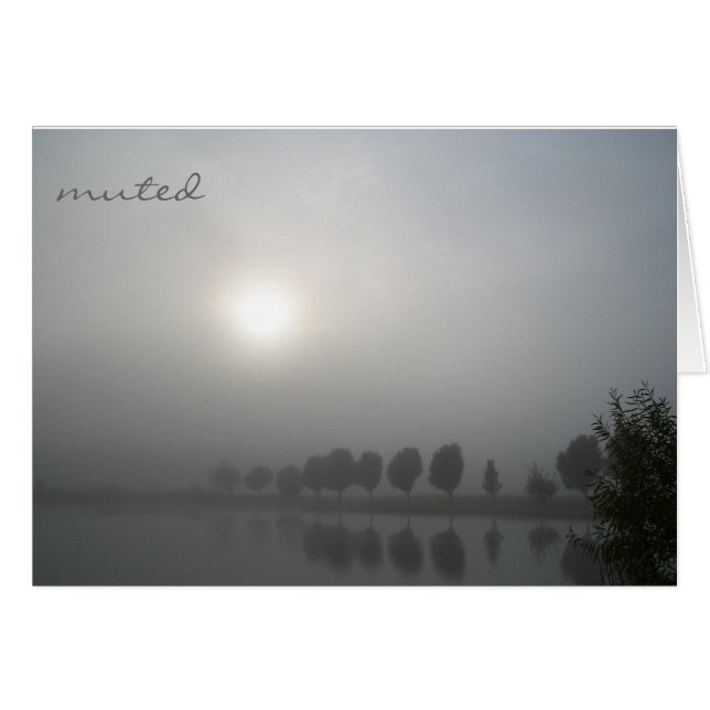 Dämpat Hälsningskort (Framsidan Horizontal)