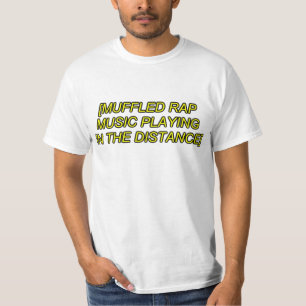 dämpat rappa att leka för musik tee shirt