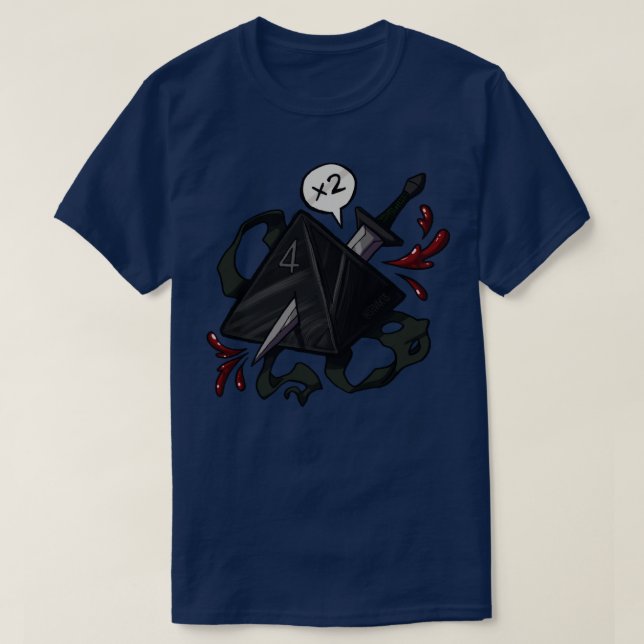 DampD Dice Rogue T Shirt (Design framsida)