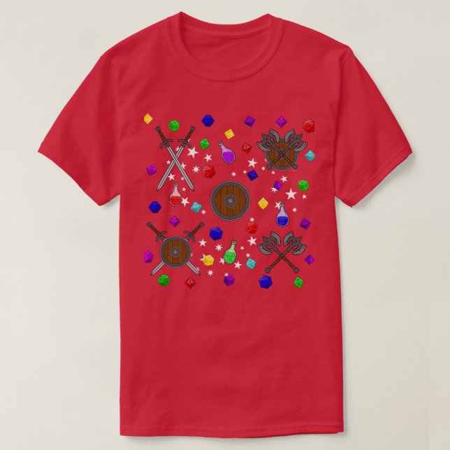 DampD Dice T Shirt (Design framsida)