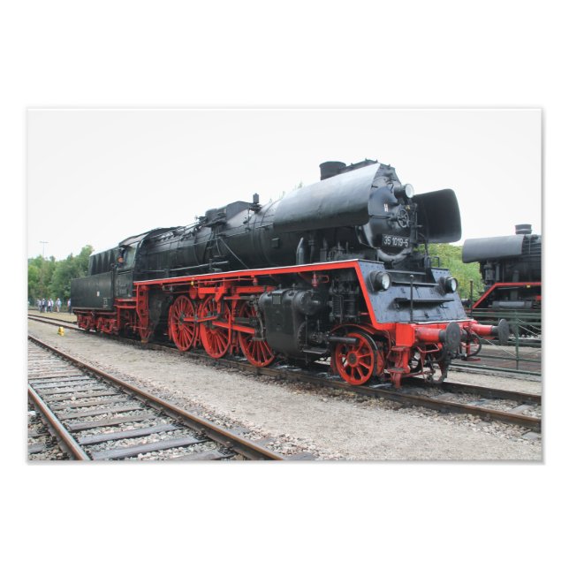 Dampflok BR 35 1019 Fototryck (Framsidan)