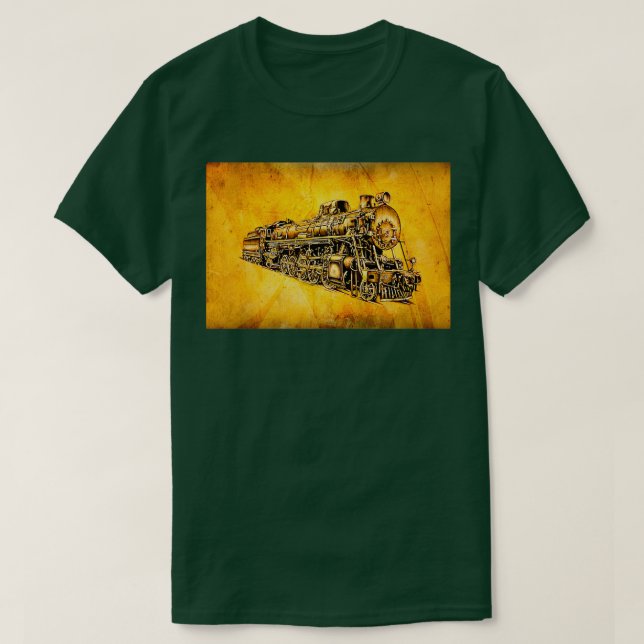 Dampflok lokomotiv vintage 4 t shirt (Design framsida)