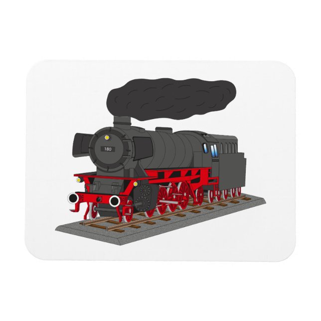 Dampflokomotive Magnet (Horisontell)