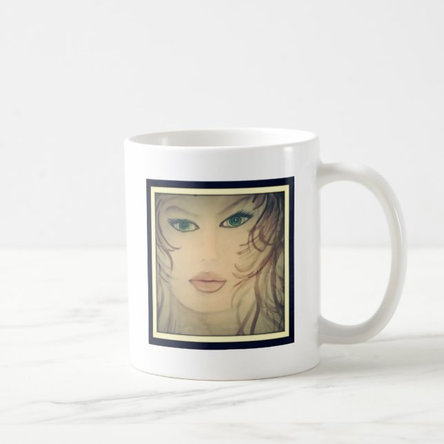 Damporträtt Kaffemugg (Höger)