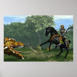 Damriddare och draken poster