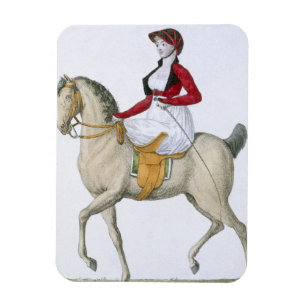 Damridningsidesaddle, från "dräkter Parisien", Magnet
