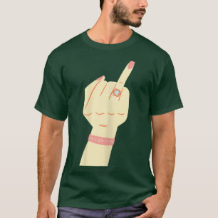Damring med diamanter brud möhippa bröllop t shirt