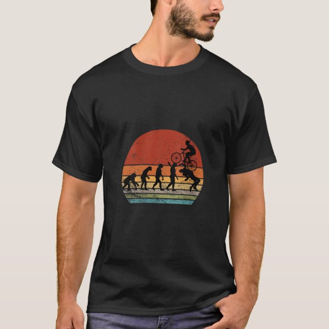 Damroliga Mountainbike Evolution MTB-tillbehör T Shirt (Framsida)