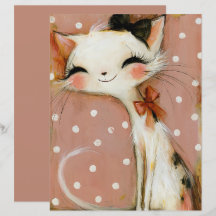 Damros Dam terrakotta Katt Scrapbok Papper