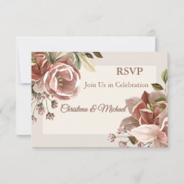 Damrosblomma Bröllop RSVP OSA Kort