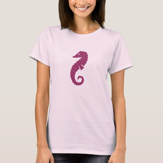 DamSeahorseutslagsplats Tee Shirt (Framsida)