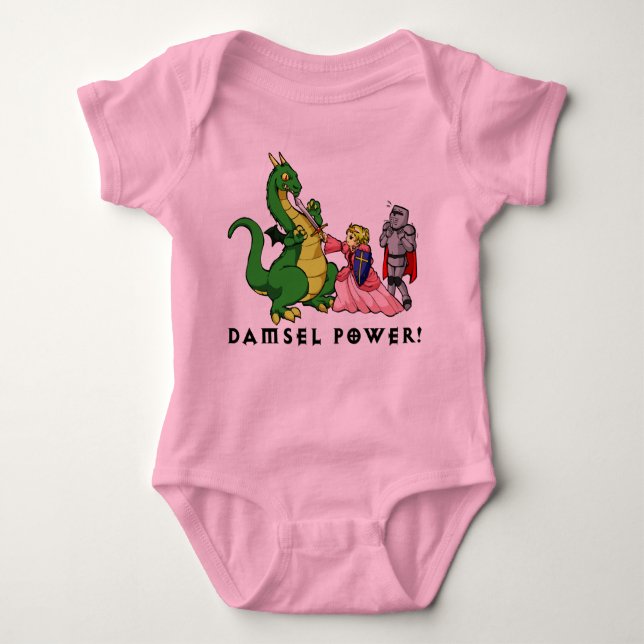 Damsel Power Tee Shirt (Framsida)