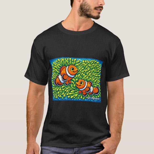 damselfishar Klovfisk T Shirt (Framsida)
