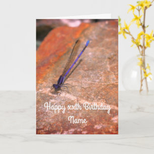 Damselfly Dragonfly Personlig Birday Card Kort