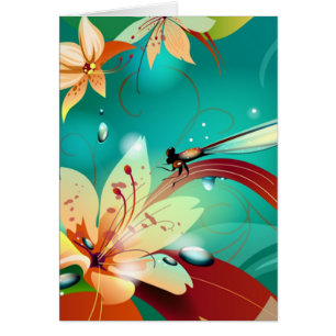 Damselfly Hälsningskort