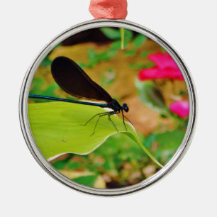 Damselfly och Ro Julgransprydnad Metall