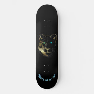 Damskateboard, Lejonhjärta Mini Skateboard Bräda 18,5 Cm