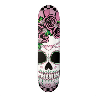Damsockerskalle Skateboard Bräda 19,5 Cm