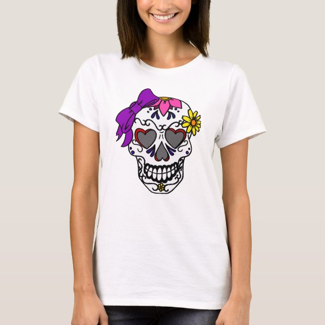 Damsockerskalle Tee Shirt (Framsida)