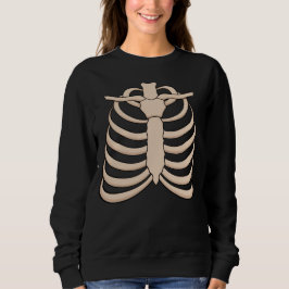 Damsskelett-svetshjorta för Halloween-fest T Shirt