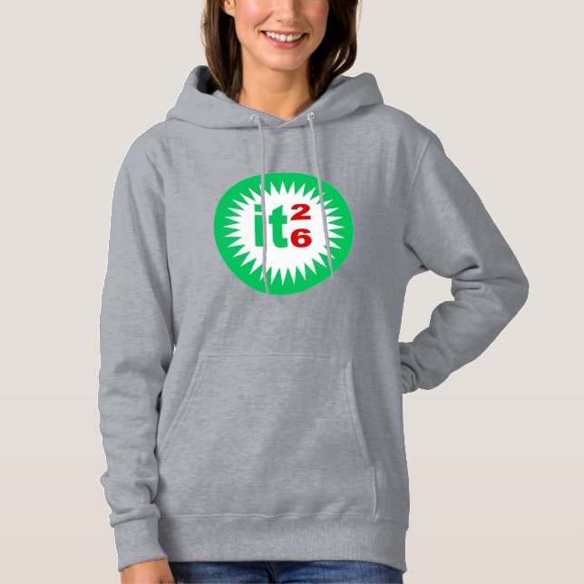 Damströja med huva grå  SUN  ITALIA 26 T Shirt (Framsida)