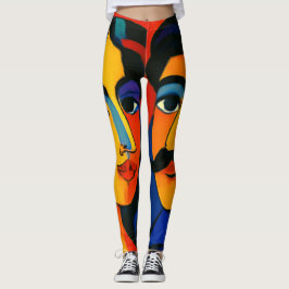 damstrumpor färgglad design  leggings