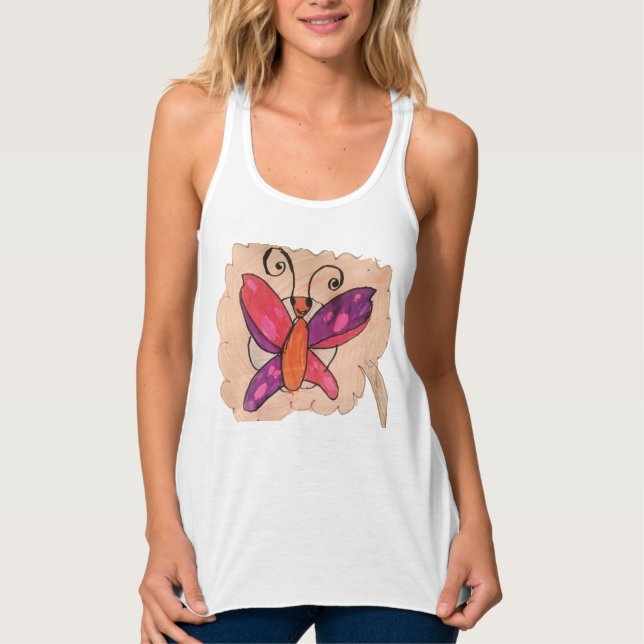 damt-shirt  linne med racerback  (Framsida)
