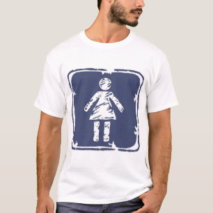 Damtoalett undertecknar tee shirt