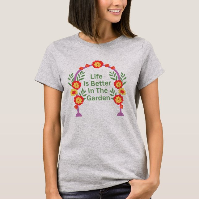 Damträdgårdströja T Shirt (Framsida)
