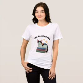 Damtröja - Den Läsande Katten T Shirt