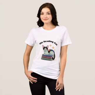 Damtröja - Den Läsande Katten T Shirt