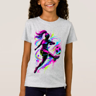 Damtröja för fotboll | Damtröja för fotbollsspelar T Shirt
