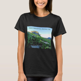 Damtröja med rund hals från Glacier National Park Tee