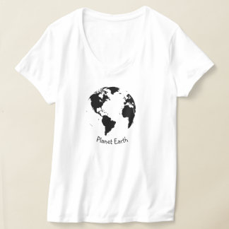 Damtröja Planet Jorden T Shirt