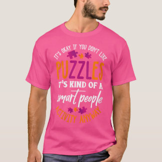 Damtröja Pussel Pusselälskare Pusselentusiast T Shirt