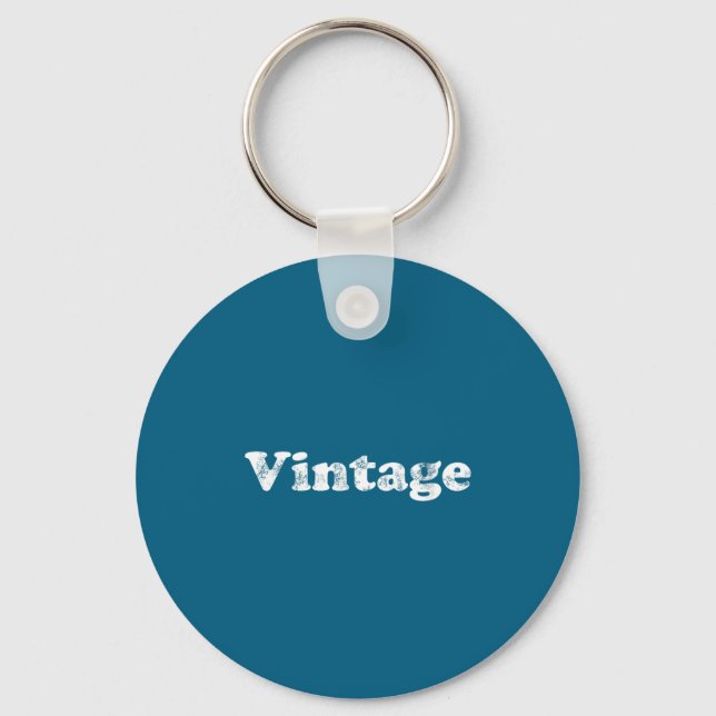 Damtröja som säger Vintage V-ringad  Nyckelring (Framsida)