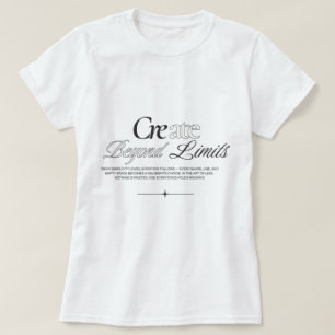 damtröjor design skapa bortom gränserna t shirt