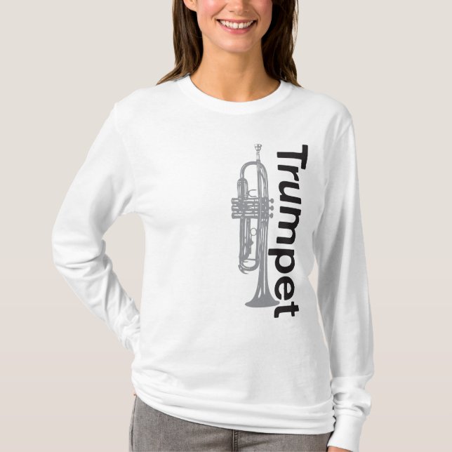 Damtrumpet Hoody (passar), T Shirt (Framsida)