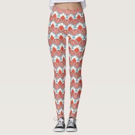 Damunderkläder med scallop tryck leggings