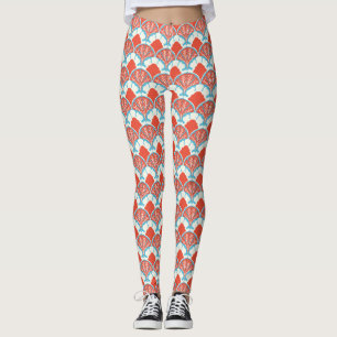 Damunderkläder med scallop tryck leggings